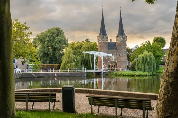 Porte Ville Delft Connue Localement Sous Nom Oostpoort — Photo