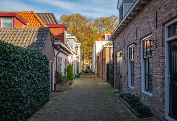 Harderwijk Şehrinde Kiliseye Giden Picturesque Caddesi — Stok fotoğraf