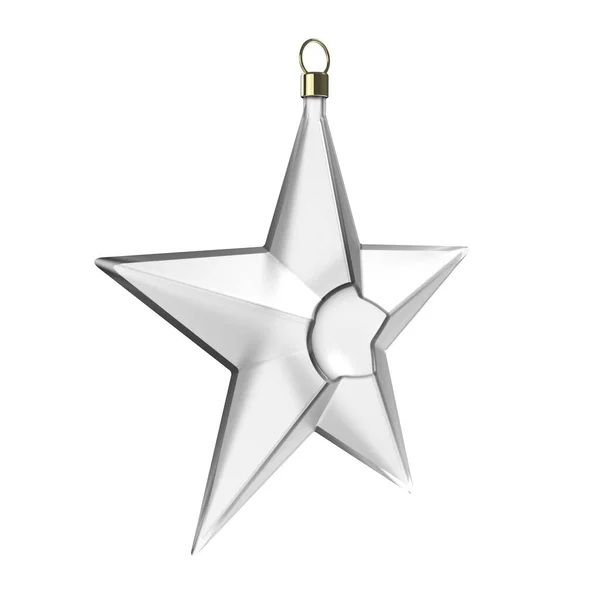 Plastic Christmas Tree Star Decoration — 图库照片