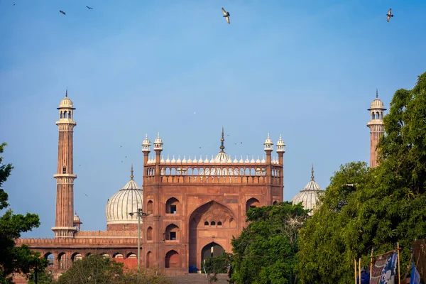 Jama Masjid Staré Město Dillí Indie — Stock fotografie