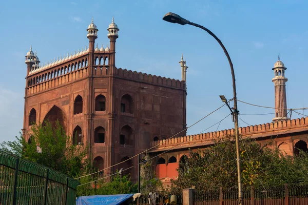 Jama Masjid 印度德里老城 — 图库照片
