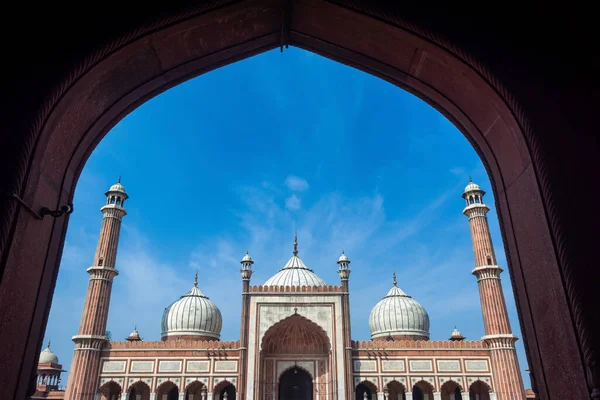 Jama Masjid Altstadt Von Delhi Indien — Stockfoto