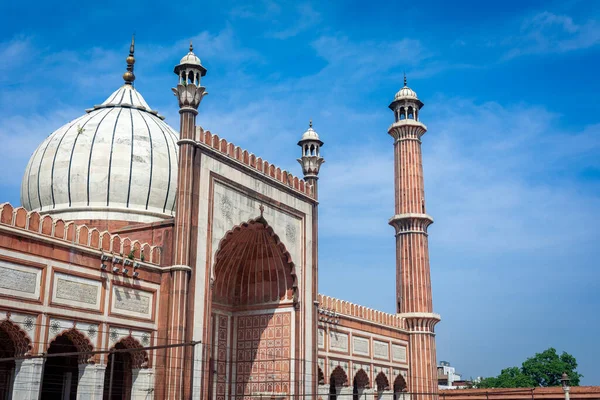 Jama Masjid 印度德里老城 — 图库照片