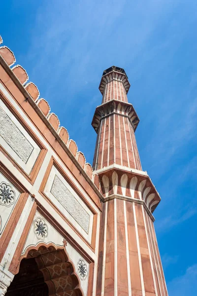 DELHI, INDIA - MARCH 09, 2022: Jama Masjid, Old town of Delhi, India.