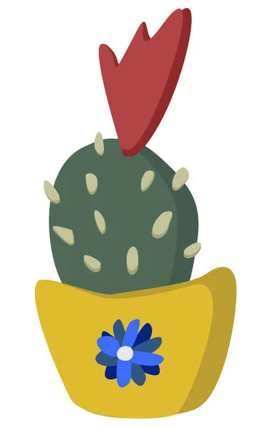 Cactus Dans Pot — Image vectorielle