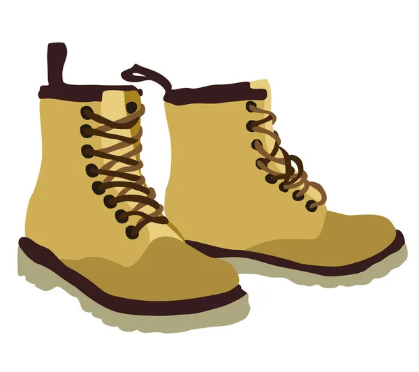 Travel Boots Vector Isolated Illustration — Stock Vector