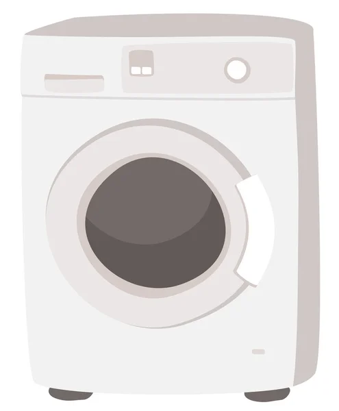 Vektorisolierte Darstellung Der Waschmaschine Flacher Stil — Stockvektor