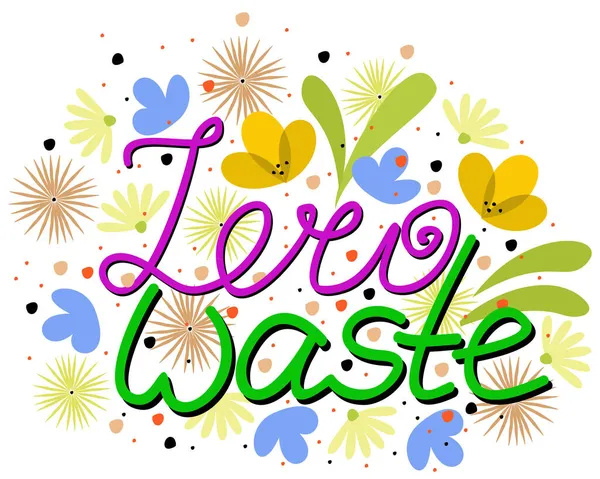 Sıfır atık. Çiçeklerle süslenmiş.. 