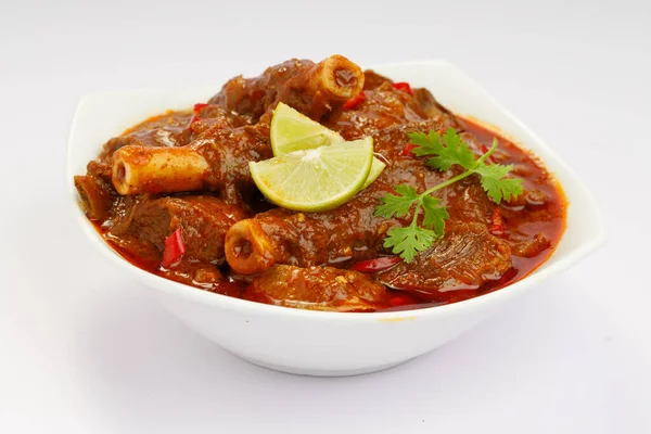Curry Montone Curry Agnello Cucina Indiana Piccante — Foto Stock