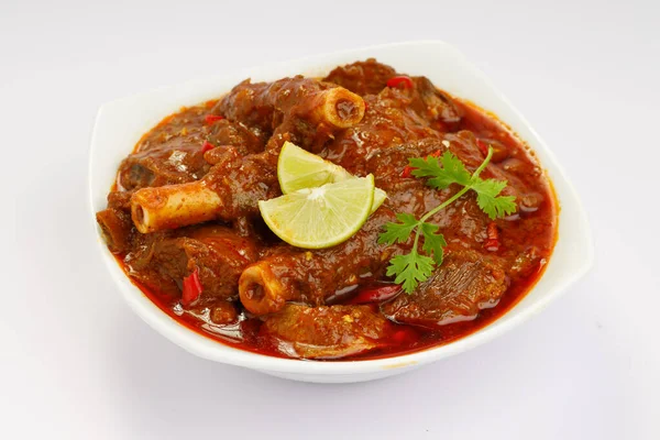 Curry Montone Curry Agnello Cucina Indiana Piccante — Foto Stock