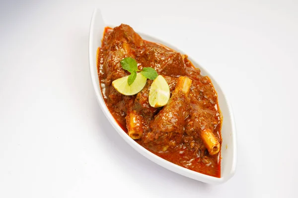 Curry Montone Curry Agnello Cucina Indiana Piccante — Foto Stock