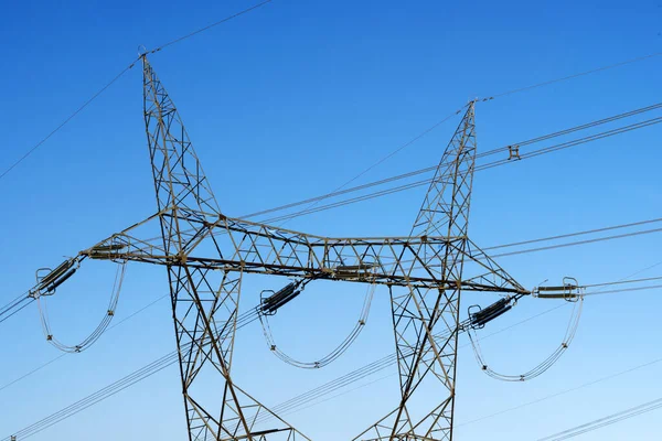 High Voltage Towers Hydroelectric Dam Distribute Electricity Patagonia Royalty Free Stock Images