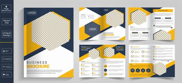 Company Profile Design Brochure Design Lookbook Design Magazine Design Catalog — Stock Vector