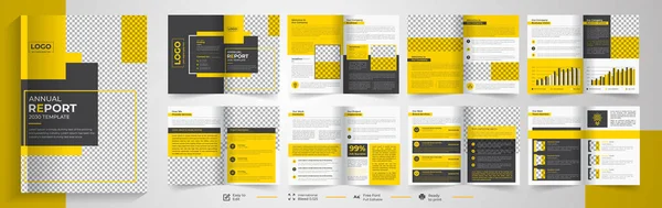 Bedrijf Profiel Ontwerp Brochure Ontwerp Lookbook Ontwerp Tijdschrift Ontwerp Catalogus — Stockvector