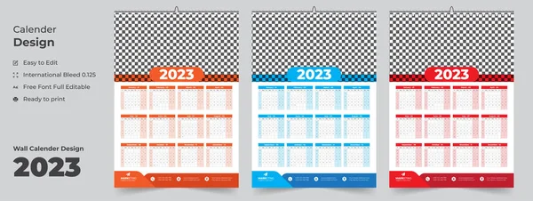 Calendar 2023, Wall Calendar 2023 template, 12 Month wall calendar 2023, Modern wall calendar design for new year 2023, Abstract wall calendar 2023 template design, Monthly wall calendar 2023