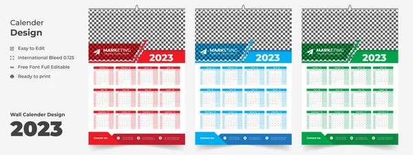 Calendar 2023, Wall Calendar 2023 template, 12 Month wall calendar 2023, Modern wall calendar design for new year 2023, Abstract wall calendar 2023 template design, Monthly wall calendar 2023