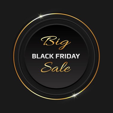 Kara Cuma satış tanıtımı soyut afiş şablonu.