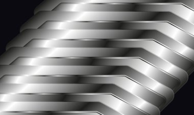 Soyut 3d gümüş geometrik şekiller arkaplan