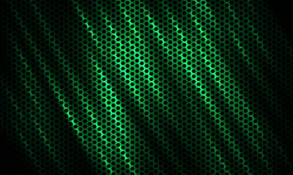 深绿色六边形技术，色彩艳丽的运动背景，碳纤维. — 图库矢量图片