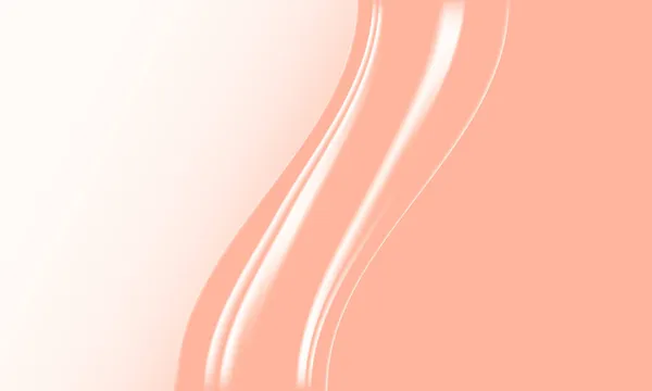 Abstrait orange et crème fond de couleur pastel avec des lignes artistiques au centre — Image vectorielle