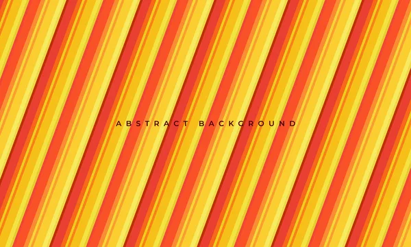 黄色、オレンジ、赤の斜線で明るい縞模様の抽象的な背景 — ストックベクタ