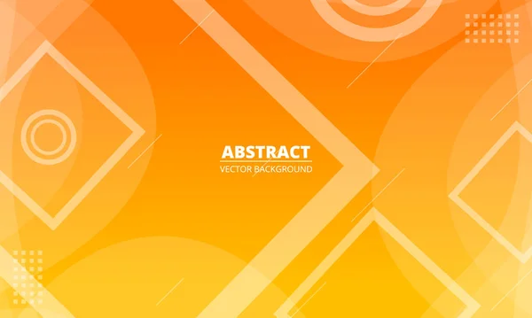 Colorful geometric abstract background. Orange and yellow gradient background with geometric shapes — Stock vektor