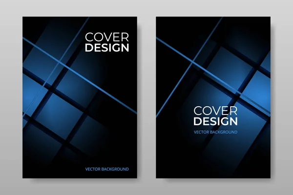 Vector cover design. Business brochure template in A4 size flyer design. Vertical orientation abstract modern front page of A4 format. Cover mockups design templates — Stok Vektör