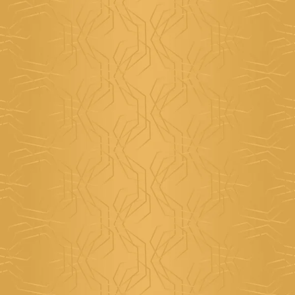 Geometric seamless pattern with golden abstract grid. Repeating elegant luxury gold abstract texture. Seamless vector illustration — Stock Vector