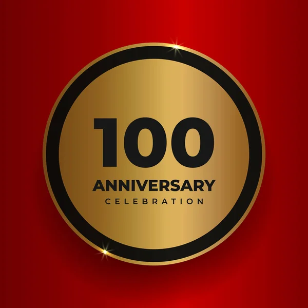 100 Jaar Jubileum Viering Achtergrond Het Vieren Van 100 Jarig — Stockvector