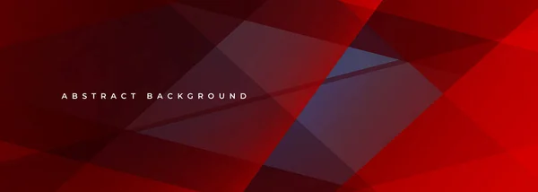 Dark Red Abstract Background Red Modern Abstract Wide Banner Geometric — Vettoriale Stock
