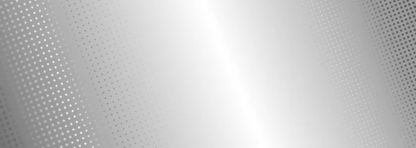 Абстрактная Мягкая Полупрозрачная Текстура Сером Баннере Серые Полутоновые Точки Градиента — стоковый вектор