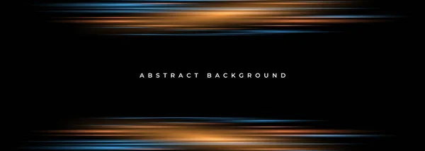Dark Wide Abstract Background Glowing Speed Movement Light Effect Vector — Vetor de Stock