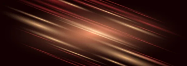 Dark Red Wide Abstract Background Diagonal Glowing Motion Light Effect — ストックベクタ