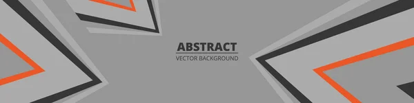 Векторний Абстрактний Фон Помаранчевими Сірими Геометричними Формами Лініями Кольоровий Сучасний — стоковий вектор