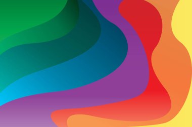 Dalgalı soyut renkli arkaplan