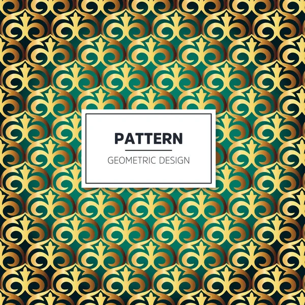 Qazaq Golden Pattern Abstract Background — Διανυσματικό Αρχείο