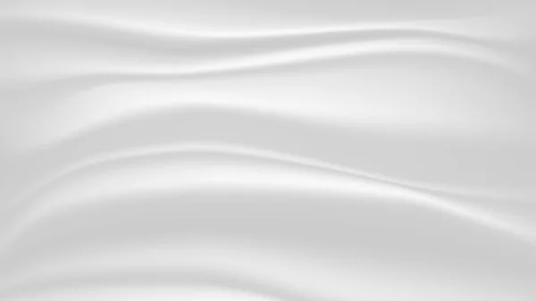 Pieghe Ondulate Tessuto Bianco Seta Design Copertura Raso Luce Ombra — Vettoriale Stock