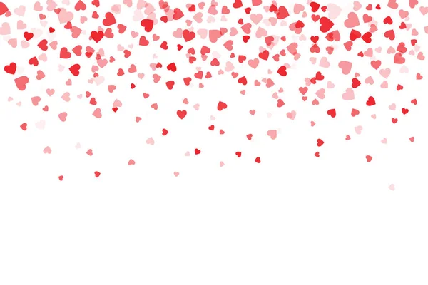 Летающие Красные Сердца Изолированы Белом Фоне Современный Дизайн Обложки Роскошный — стоковый вектор
