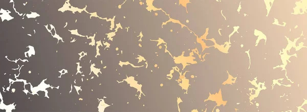 Contemporary Banner Cover Design Art Golden Splash Paint Old Cracked — стоковый вектор