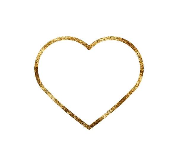 Λάμψη Glitter Υφή Πλαίσιο Σχήμα Καρδιάς Valentine Στοιχείο Σχήμα Καρδιάς — Διανυσματικό Αρχείο
