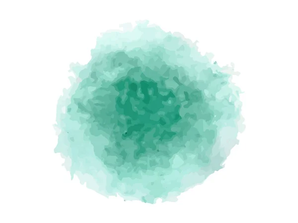 Verde Azul Acuarela Mojado Lavado Salpicadura Fondo Elemento Ilustración Vectorial — Vector de stock