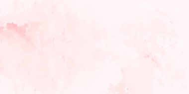 Pembe suluboya, ıslak yıkama, arka plan. Doğum günü, pankart, düğün için vektör illüstrasyon şablonu, bir kız kartı, anneler günü ve daha fazlası..