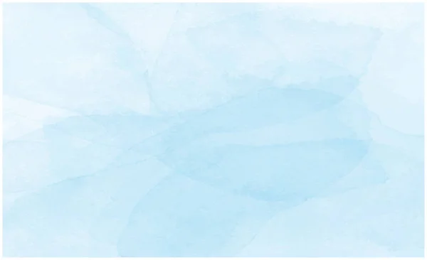 Blue Watercolor Wet Wash Splash Background Vector Illustration Template Birthday — Vetor de Stock