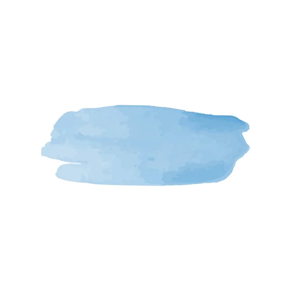 Blauer Aquarell Nasslackpinsel Hintergrund Vektor Illustrationselement Für Geburtstagskarte Ist Ein — Stockvektor