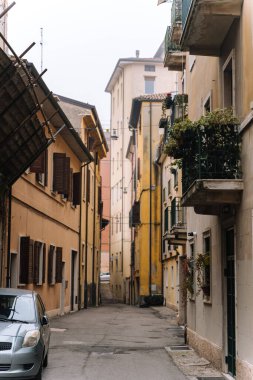 Verona İtalya 'da Noel zamanı sokaklar