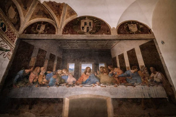 Museo Del Cenacolo Vinciano Ultima Cena Leonardo Vinci Milano — Foto Stock