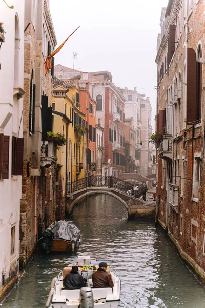 Quiet Venice Streets Italy — стокове фото