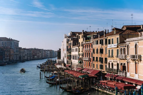 Uitzicht Vanaf Rialtobrug Venetië Italië — Stockfoto