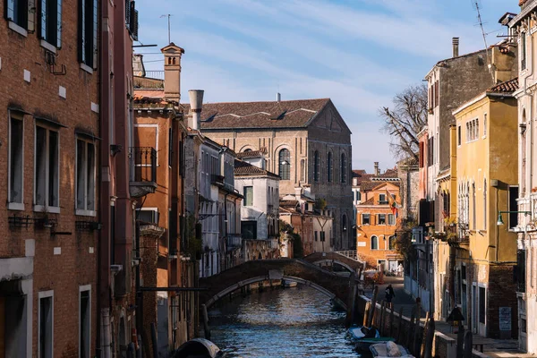 Rustige Straten Van Venetië Italië — Stockfoto