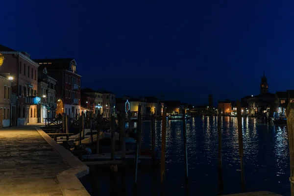 Venecia Murano Por Noche — Foto de Stock